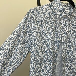 Express Floral Dress Shirt